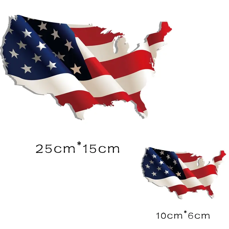 

2Pcs/Lot American Flag Patch Ironing Applications For Clothing Iron On Patches Stripes For Clothes Application Of One Another
