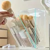 1PCS Makeup Organizer Cosmetic Brush Holder Cosmetic Display Case Cosmetic Shelf Transparent With Lid Dustproof, Waterproof 3