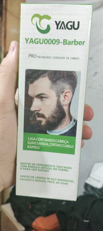 Máquina De Cortar Cabelo Parágrafo Barba Masculina Designer Aleatório Elétrico Profissional photo review