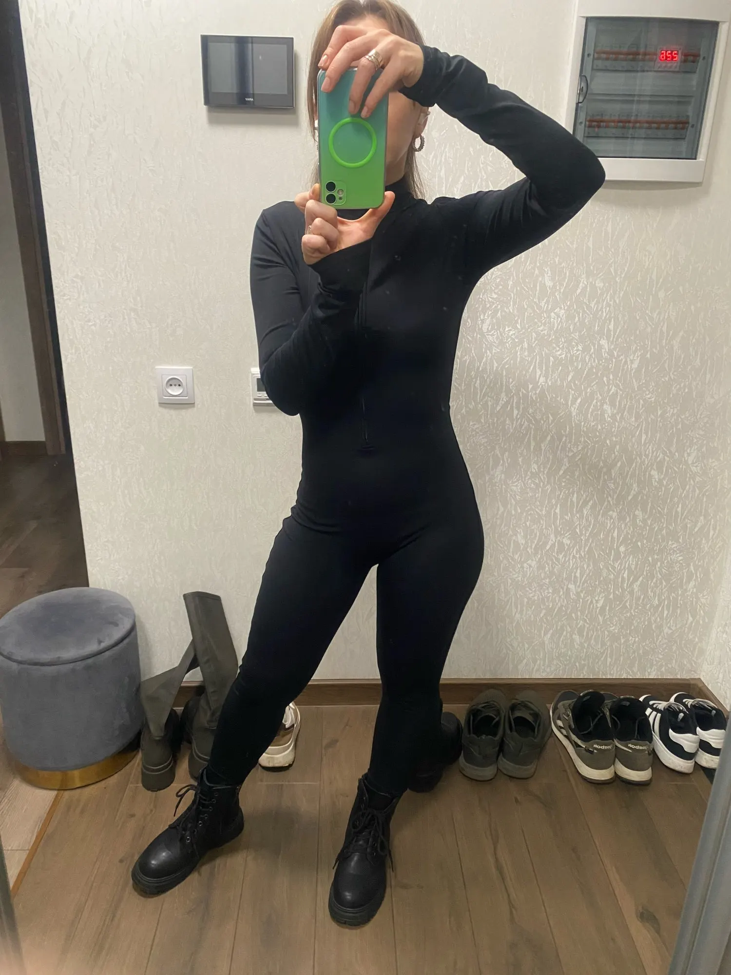Jumpsuit Leggings - Warmer Einteiler für Yoga, Ski und Freizeit photo review