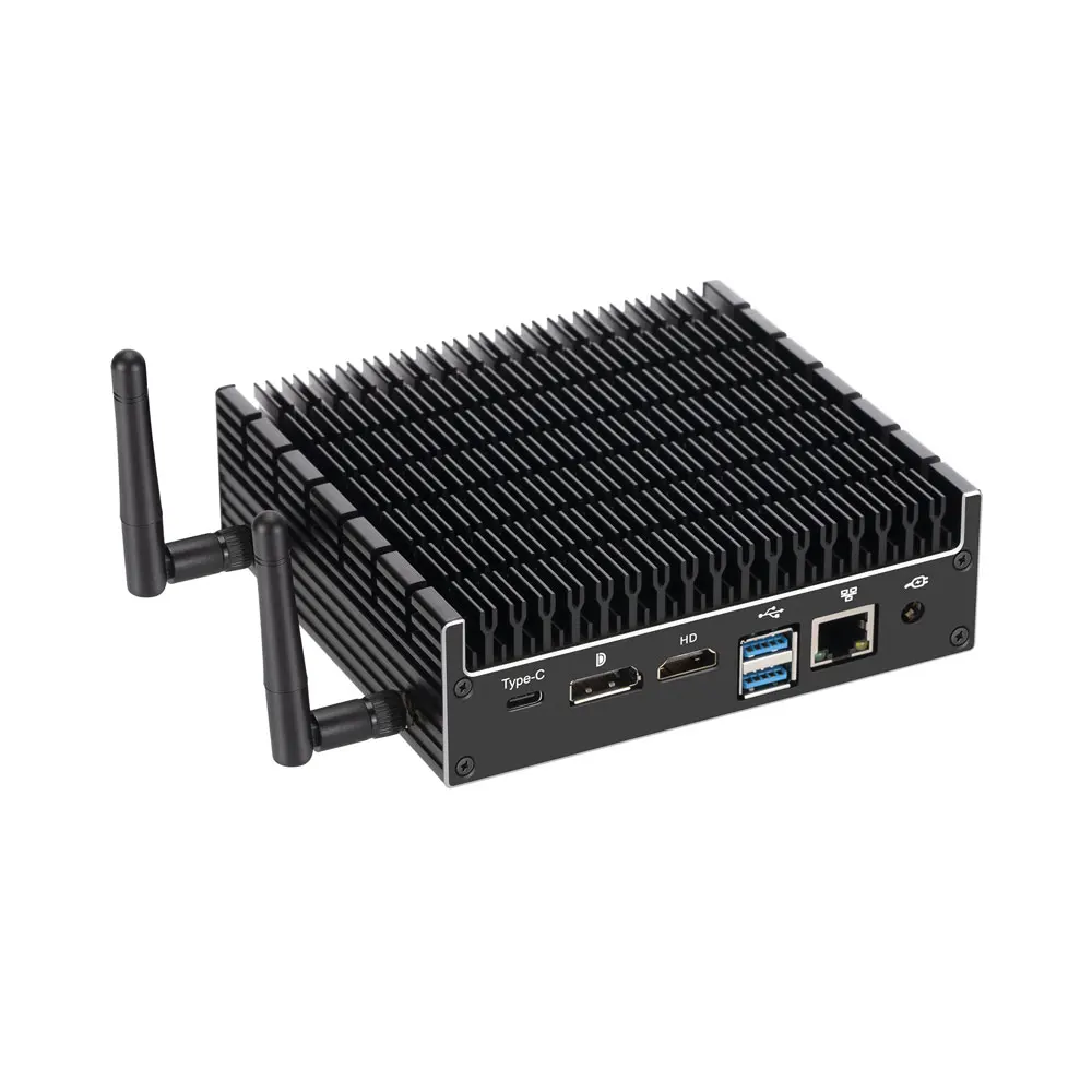 Win 11 Minicomputer Industriale Senza Ventola 16Gram 512Gbssd Wifi Core I3 I5 I7 2 Core 4 Core 6Core Mini Pc Computor Piccoli Desktop