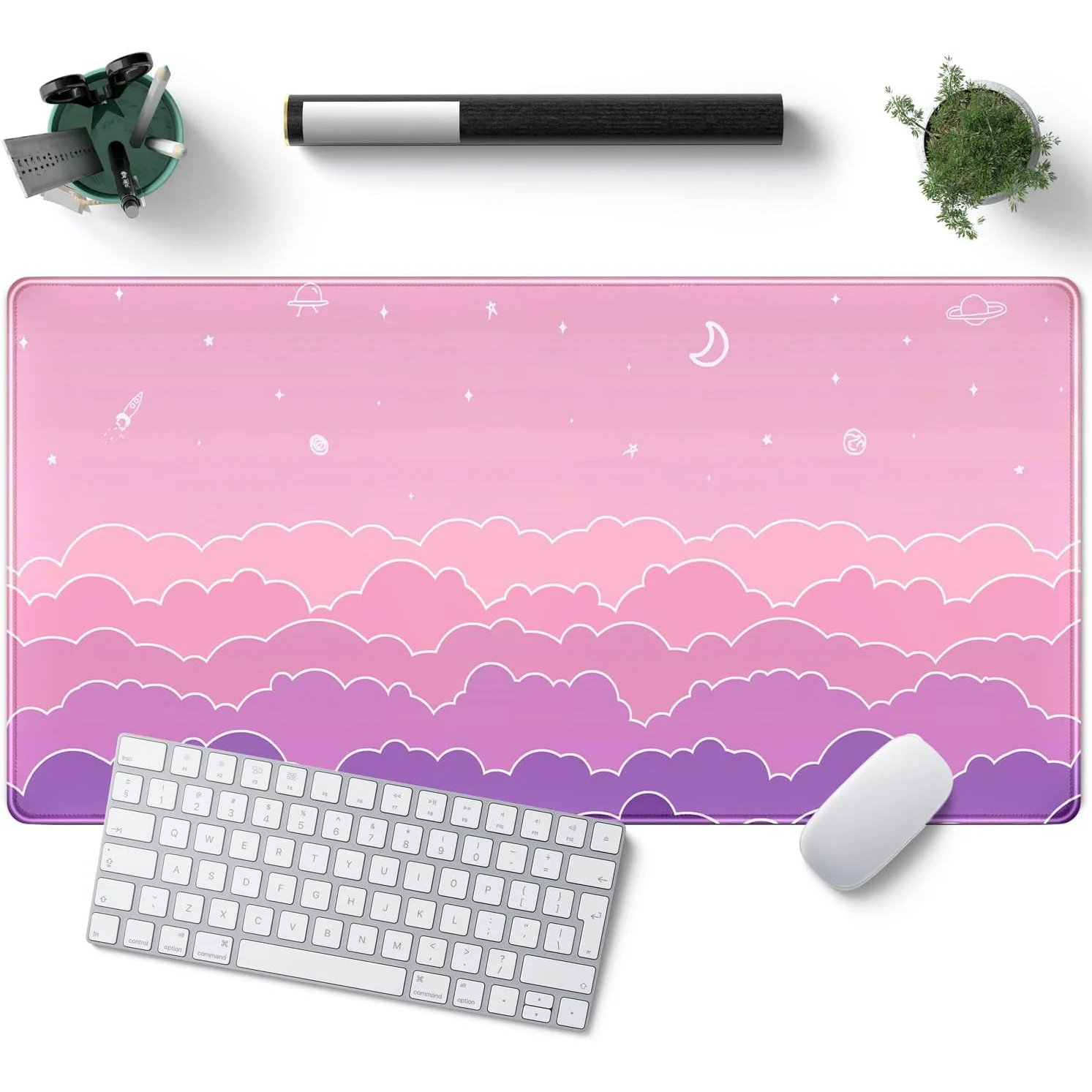 Mouse pad bonito estético grande xxl grande kawaii feminino mesa mouse ...