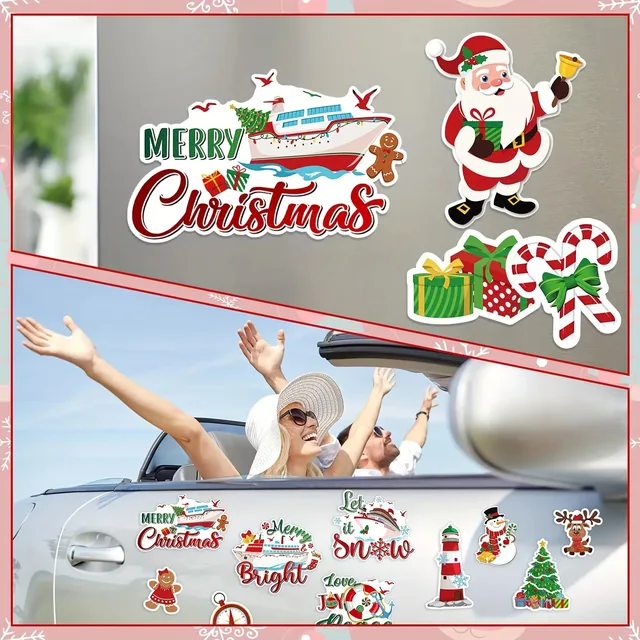 16PCS Christmas Cruise Door Magnets 2