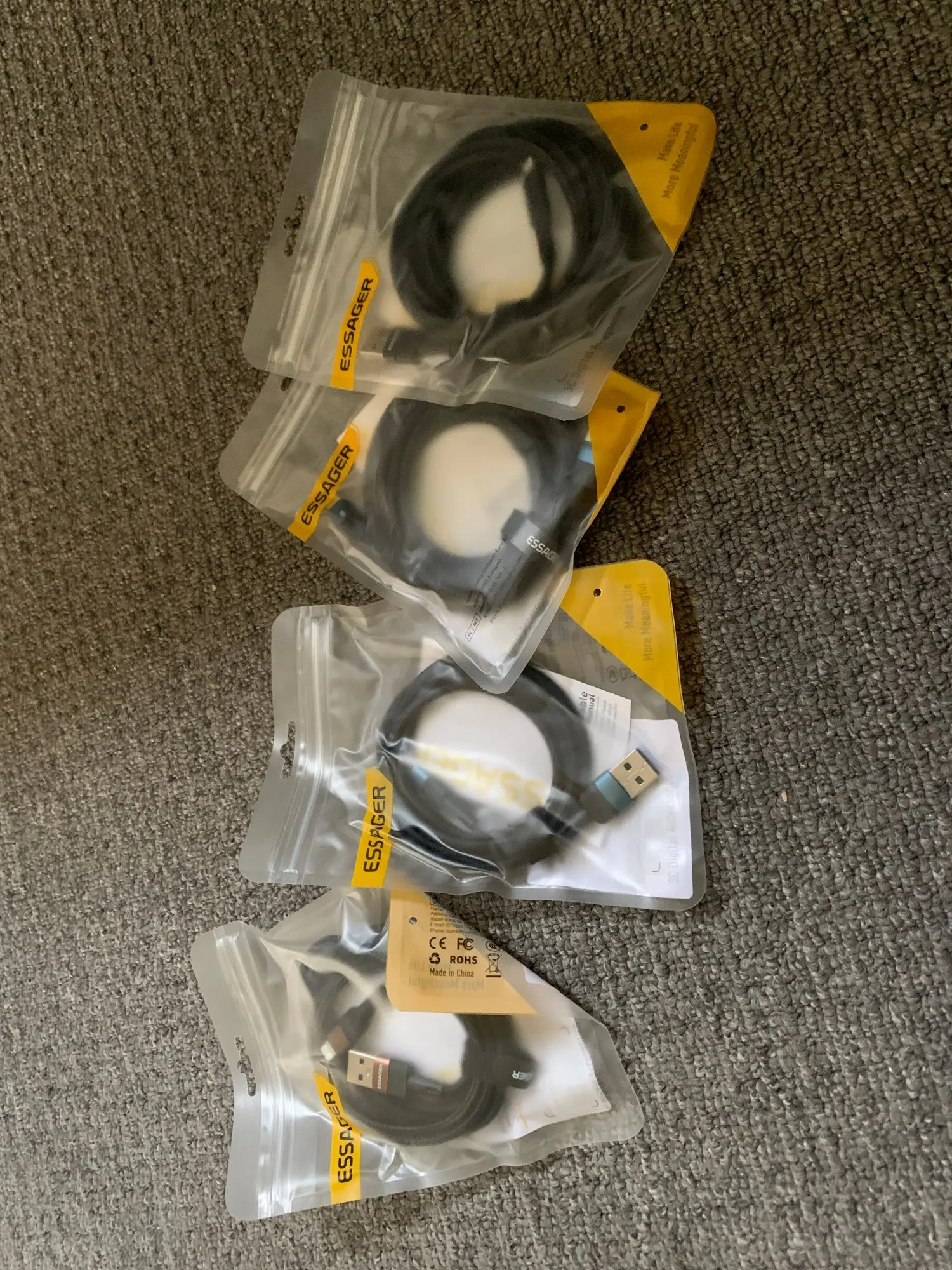 Essager Fast Charging For iPhone Usb Cable 11 12 13 Pro Max Mini Xs Xr X SE 8 7 6 Plus 6s 5 5s 2.4A Wire For iPhone Charger Cord photo review