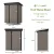 Patiowell 5x3 FT Outdoor Storage Shed, Tool Shed with Sloping Roof and Lockable Door, Metal Shed for Backyard Garden Patio Lawn 3