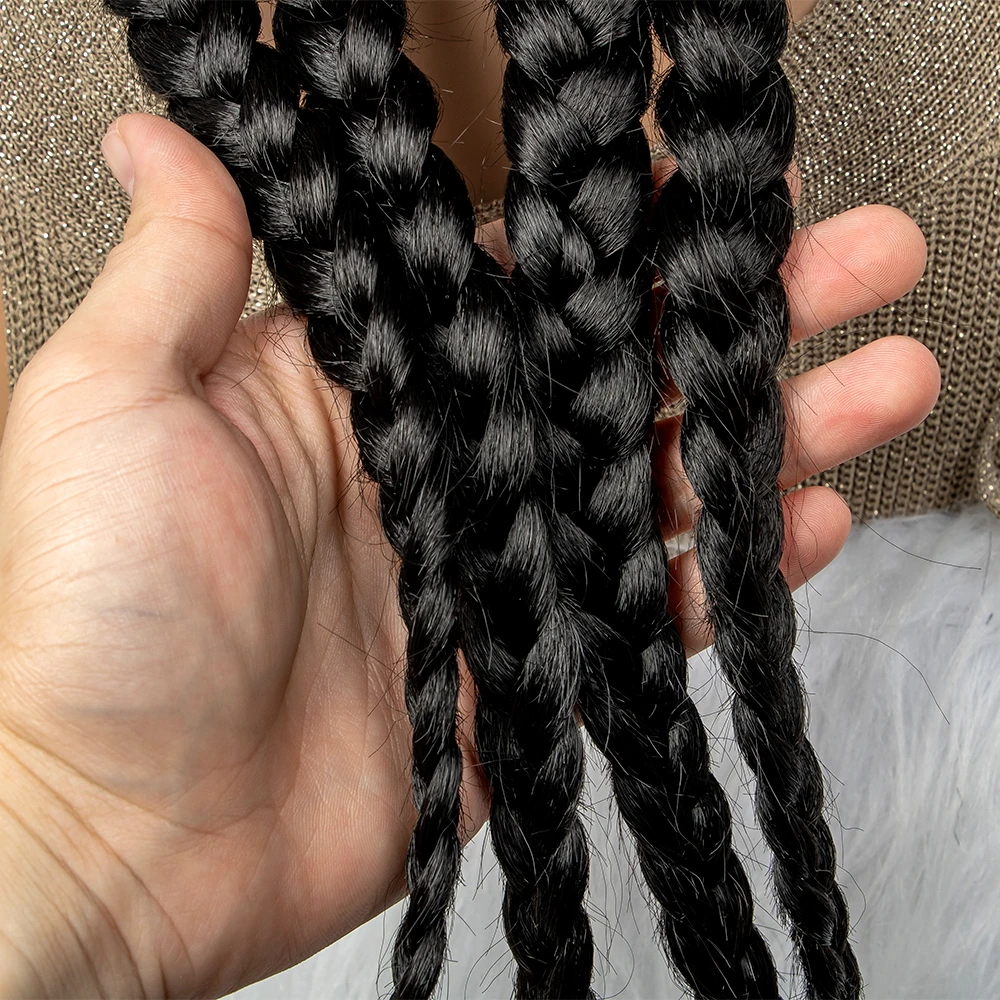 Synthetic lace front wigs Braided wigs Dutch Twins Cornrows Braids With baby hair 26 Inches for Black women for lace front wig lace wigs womens synthetic wigs synthetic wigs