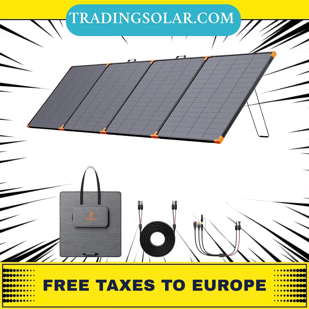 450 Watt Portable Solar Panel 38V Foldable N-Type 16BB IP68 Waterproof for  Power Station Solar Generator 25% Efficiency - AliExpress