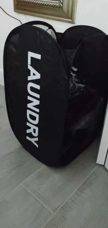 Breathable Collapsible Mesh Pop-Up Laundry Hamper photo review