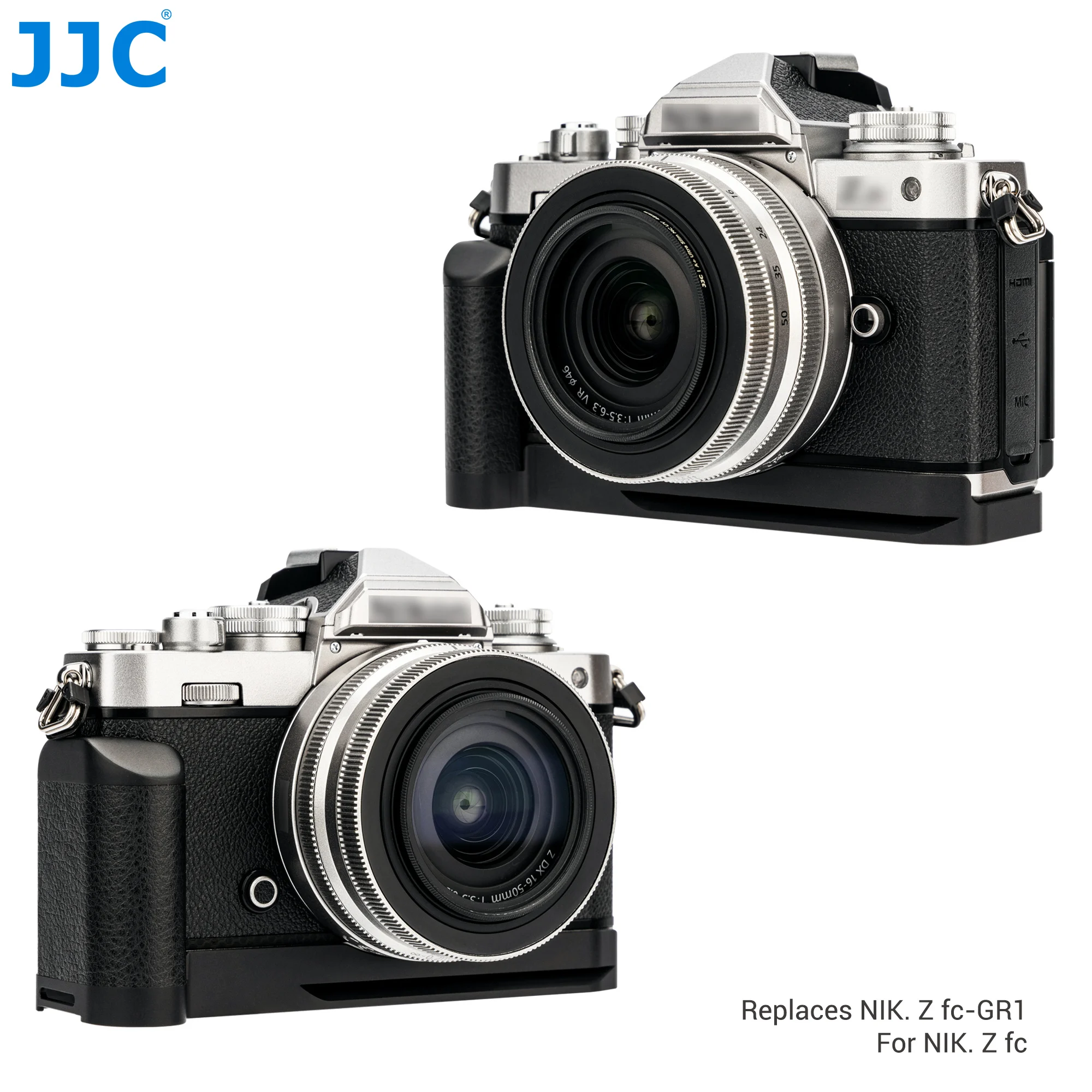 

Рукоятка JJC L-образный держатель для камеры Nikon Z fc Ретро Боковая ручка с быстроразъемной пластиной для Arca заменяет звеньев