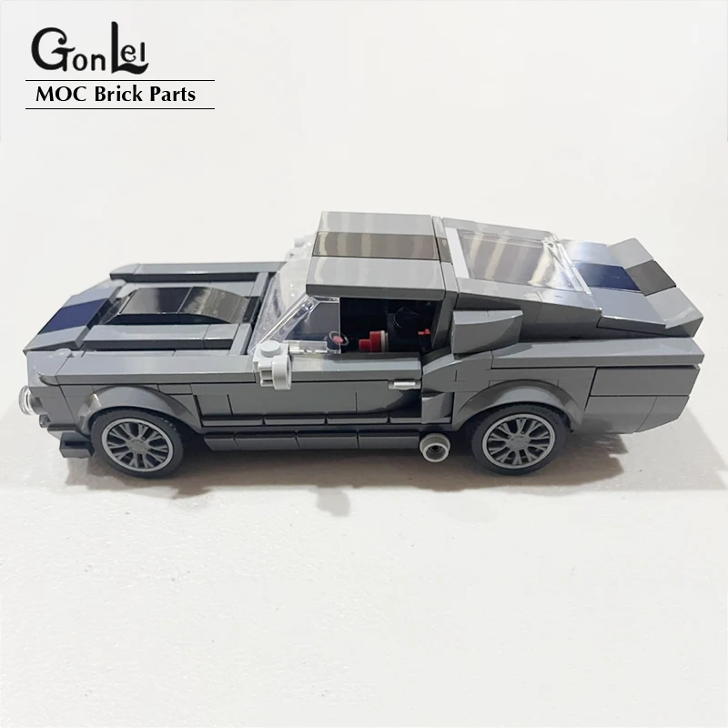 364 шт., Детский конструктор MOC Mustangs Super Racing Speed Shelby GT500