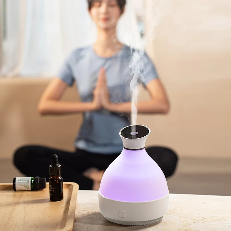 가정용 전기 미니 아로마 디퓨저, USB 전원 공기 가습기, 150ml 초음파 에센셜 오일 디퓨저, 다채로운 빛