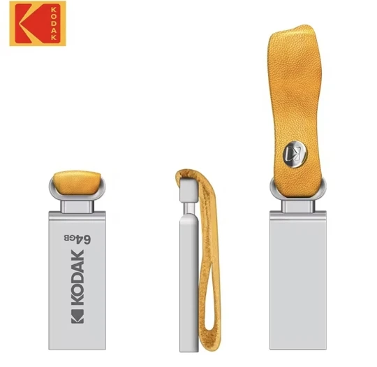 KODAK USB Flash Drive USB2.0 Pendrive Mini U Disk Memory Stick 128GB 64GB 32GB Llave de almacenamiento USB para PC con regalo de cuero photo review