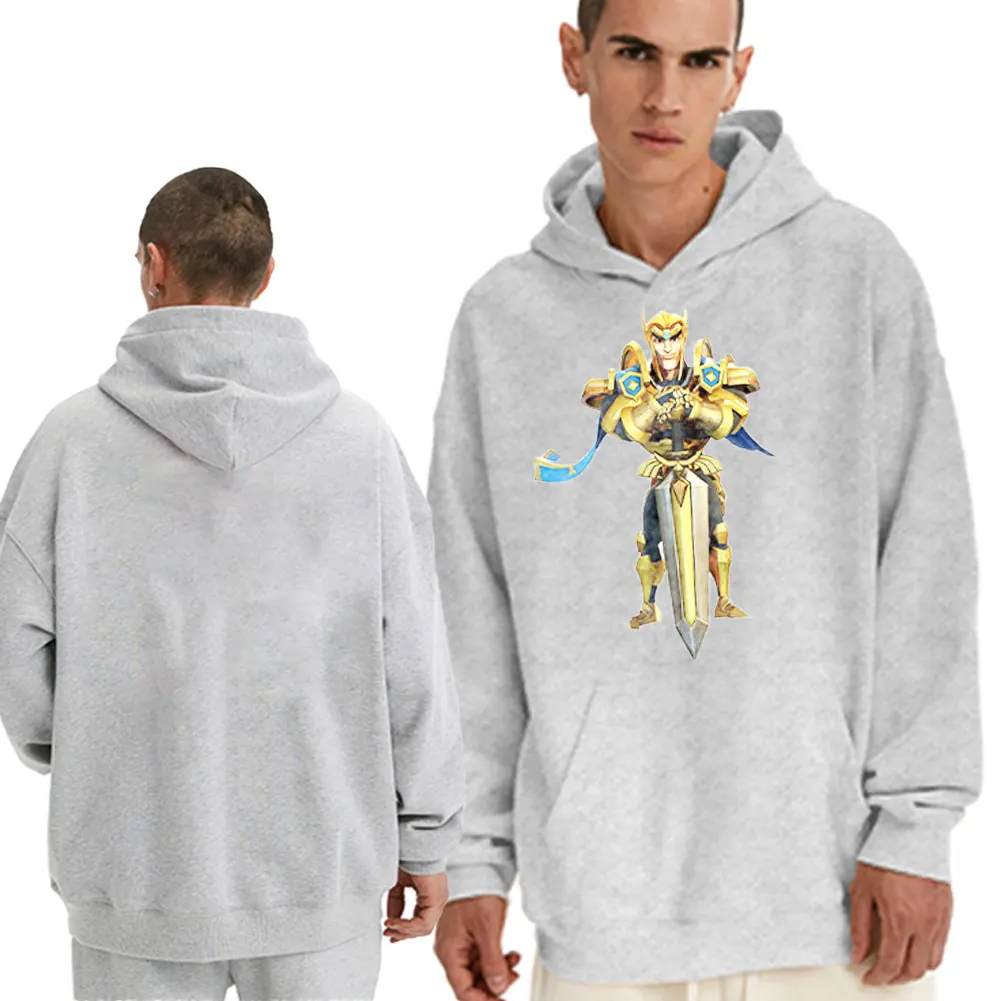 

Hero Cartoon Print Autumn/Winter Hoodie Pullover Sweatshirt Men and Women Couple Top Casual Hip Hop Streetwear