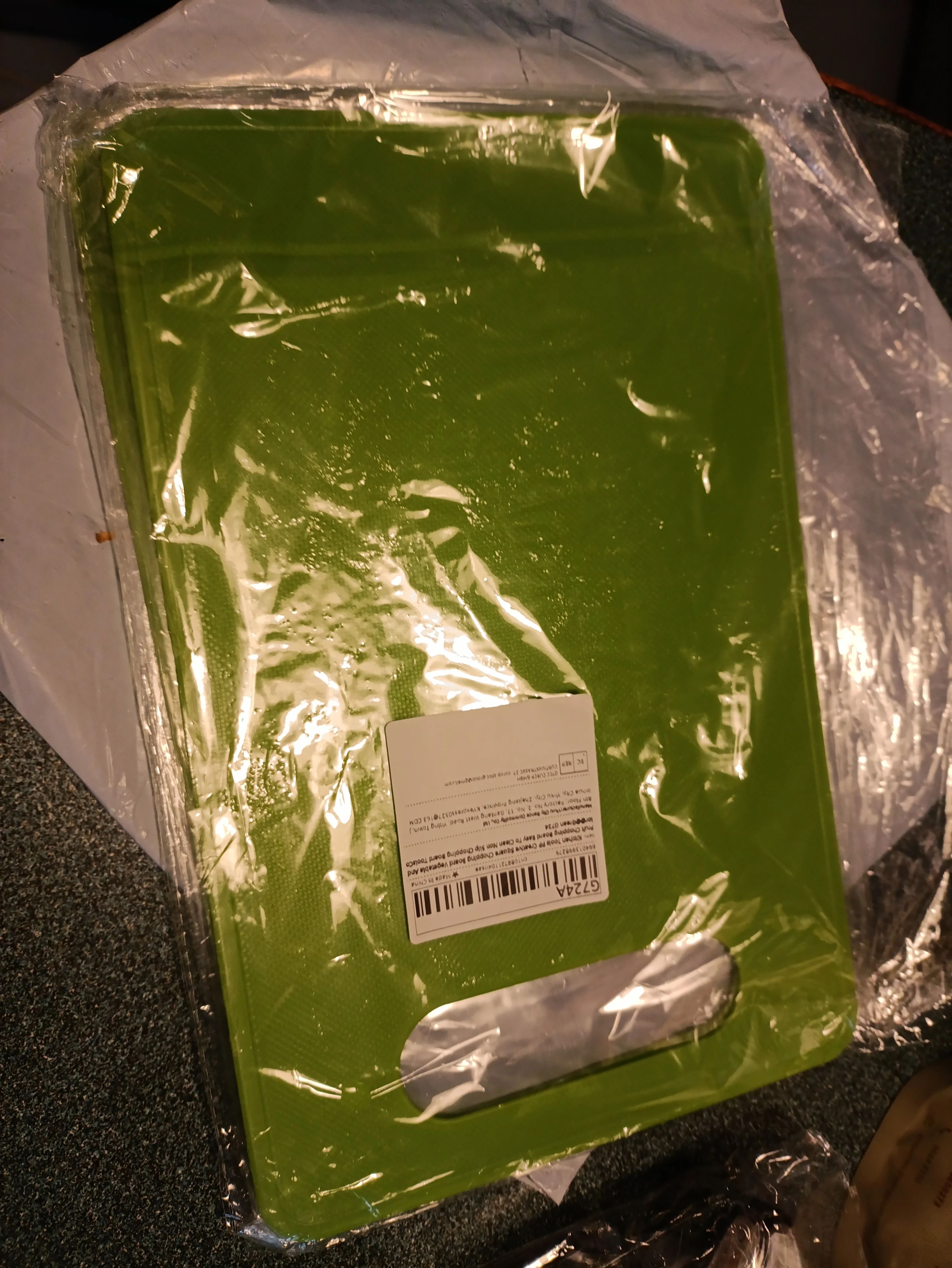 Creative PP Square Chopping Board, Non-Slip Vegetable & Fruit Cutting Board photo review