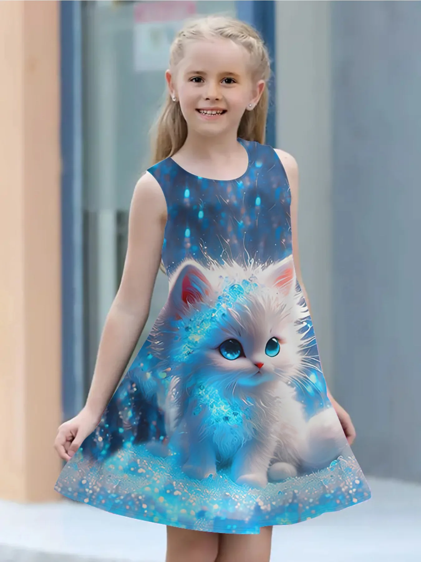 فستان أطفال ثلاثي الأبعاد للأطفال ، خفيف الوزن ، ج...