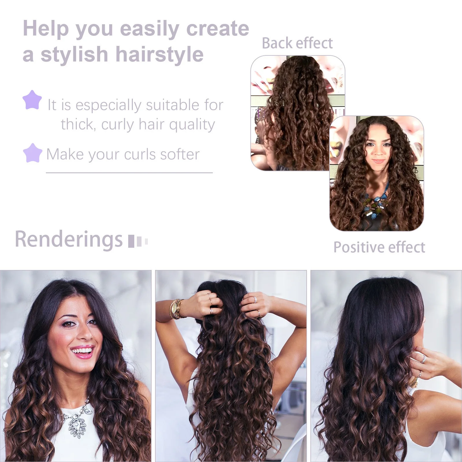 Hair Curling Cream Styling Wavy Wigs Hydrating Prevent Dryness Frizz Control Sculpting Enhance Boost Elastin Curl Defining Cream