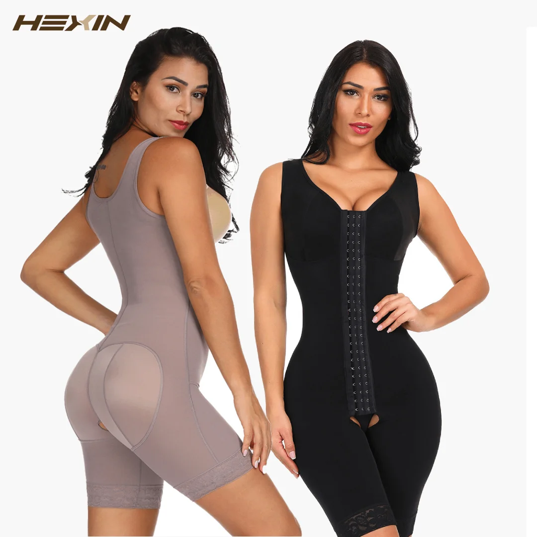 Full Body Shaper Women Thigh Corset Tummy Control Waist Trainer Shapewear  Slimming Hooks Bodysuit Big Plus Size CrotchlessFajas - AliExpress