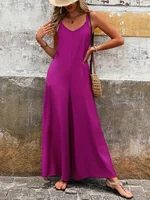 Women's Fashionable Loose Comfortable One-Piece Suit Casual Dress Pants Set for Comfortable Wear - Image 4
