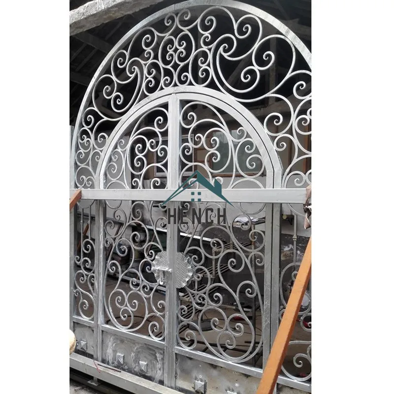 Home Steel Garden Fence Driveway Wrought Iron Gates Design For Home China Manufacturers Suppliers 2