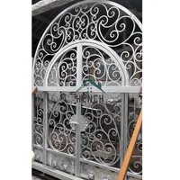 Home Steel Garden Fence Driveway Wrought Iron Gates Design For Home China Manufacturers Suppliers 2