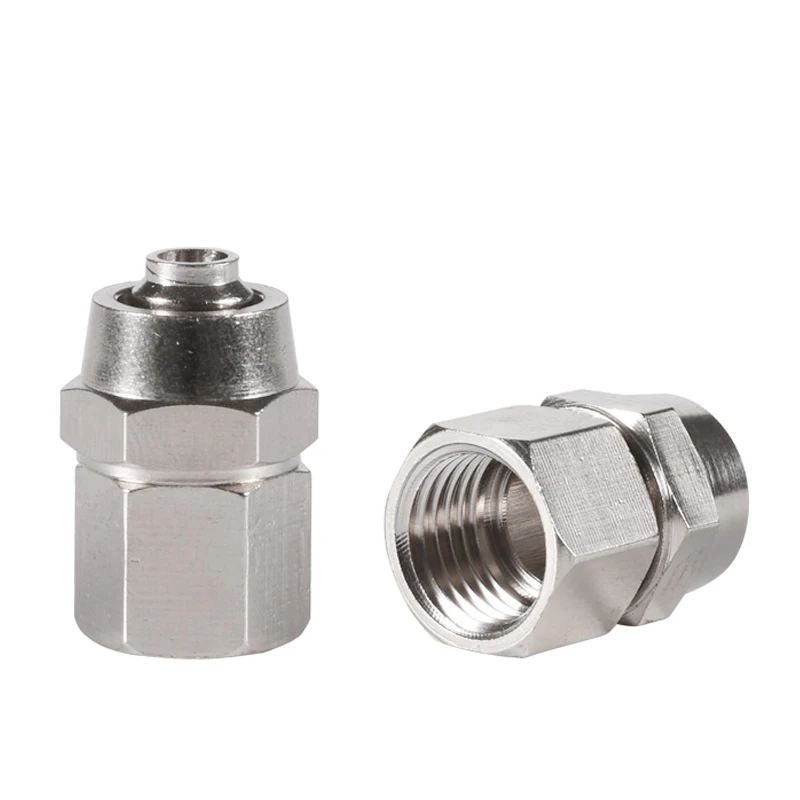 

OD 4/6/8/10/12mm Hose Tube 1/8''/ 1/4'' 3/8'' 1/2''BSP Female Thread Pneumatic Fast Twist Fittings Quick Joint Coupler Connector