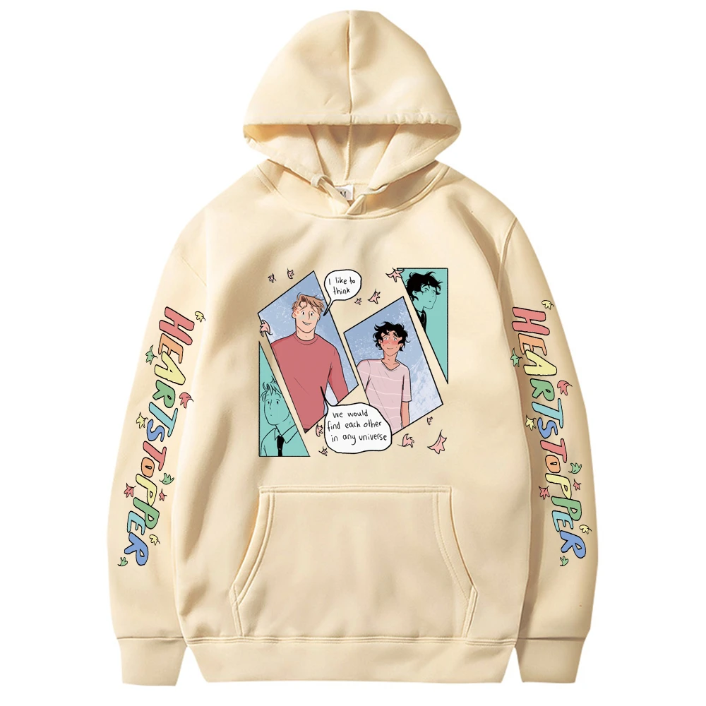 Heartstopper Hoodies Tv Series Nick And Charlie Cartoon Print Men Women