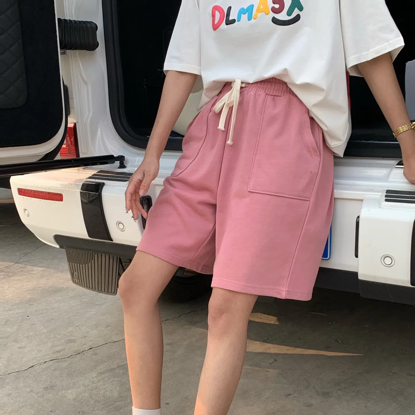 Women's Summer Oversized Shorts Draw 