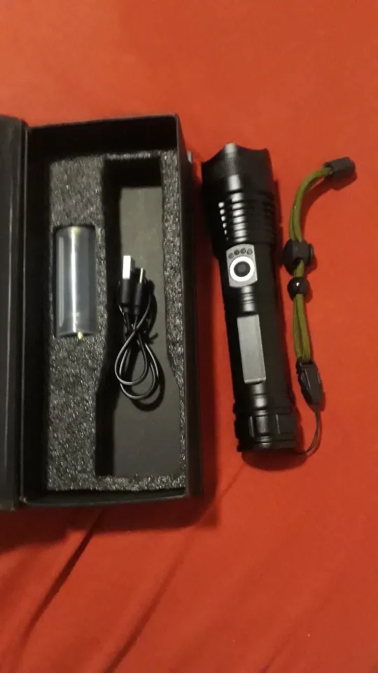 Lanterna Tática Militar Super Potente T9 Tática Potente Sitio Fazenda Acampamento Camping Segurança- Resistente a Água photo review