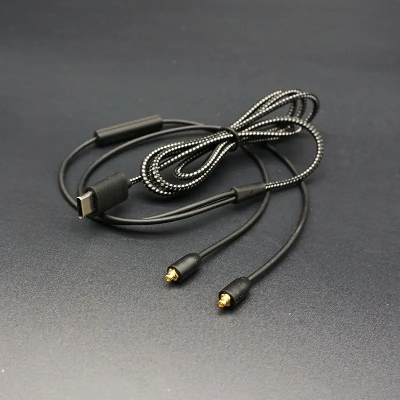 DAC Decoding Wired MMCX headphones HIFI Type-C interface Customized MMCX Earphone Cable with microphone Conexant CX21988