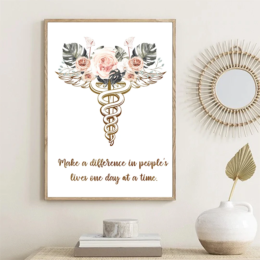 Medical Inspirational Quote Doctor Office Wall Art Student Gift Heart