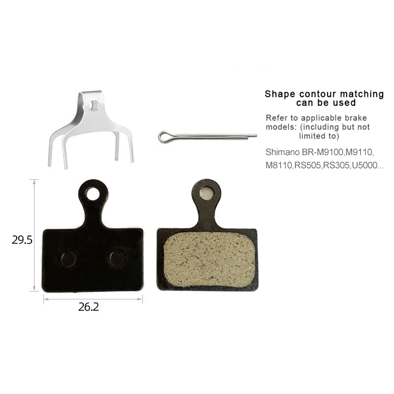 Bicycle Disc Brake Pads 4 Pairs For SHIMANO XTR M9100 DURA ACE R9170 etc