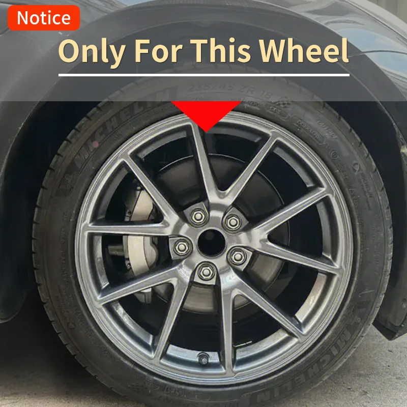 Wheel Cover Accessories 4PCS Design For TESLA Model 3-18 Inch Arachnid Style Wheel Cover Hubcaps
