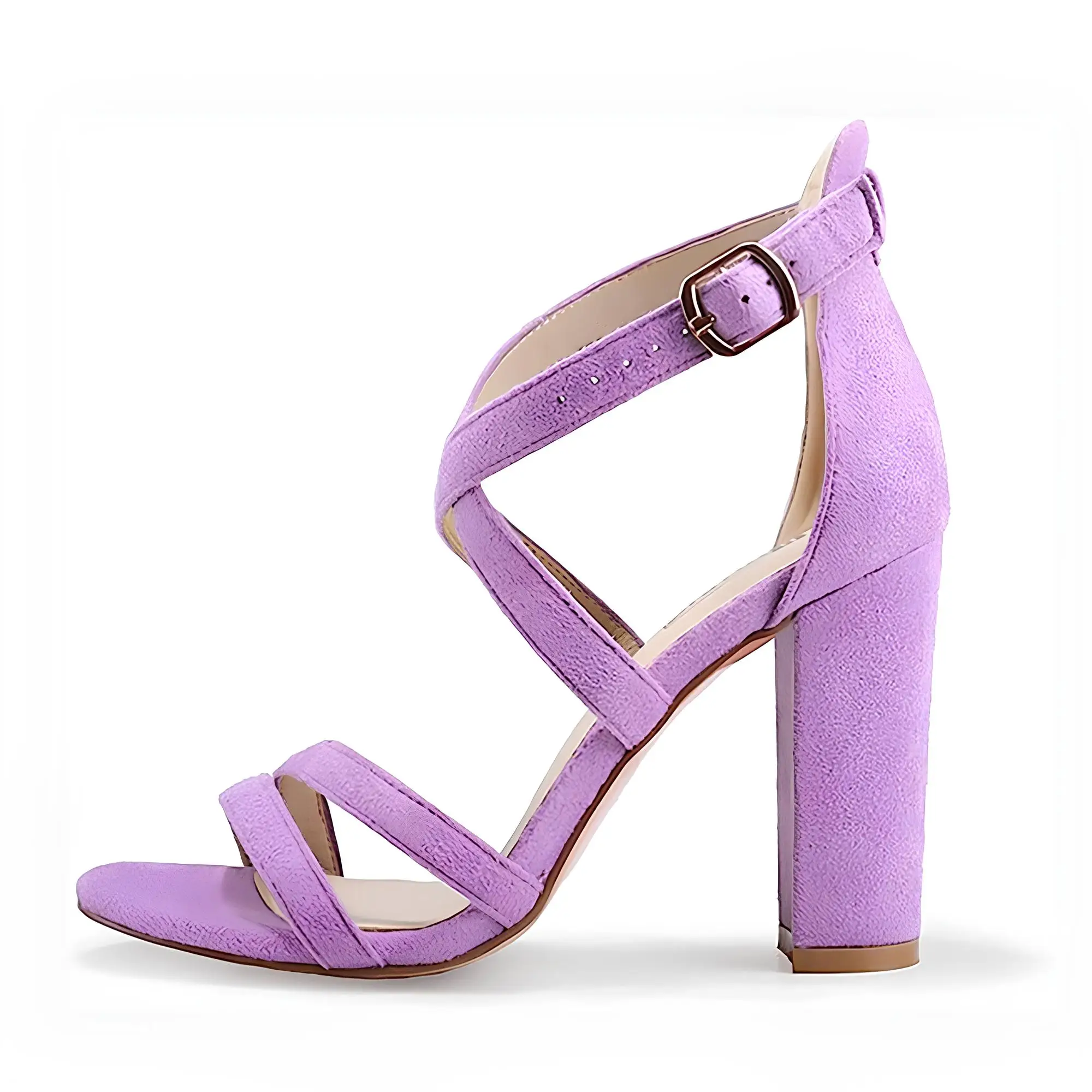 Buy Purple Heeled Sandals for Women by SCENTRA Online | Ajio.com