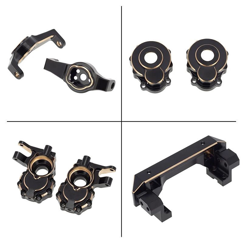 

MEUS латунный сервопривод для рулевого кулака, коробка передач для TRX4 TRX6 1/10 RC Crawler Car