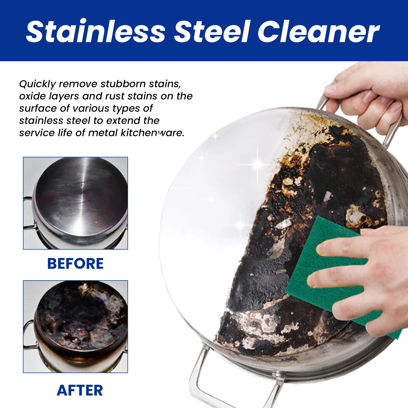 Oven Cleaning Tools For Stainless Steel Surfaces Cookware Cleaner
