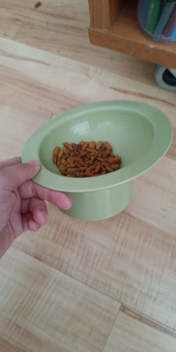 Large Capacity Pet Food Bowl - Featuring a 15-Degree Tilt Design, Shatterproof and BPA-Free Construction, Ensuring a Smooth Surface and Anti-Spill Functionality photo review