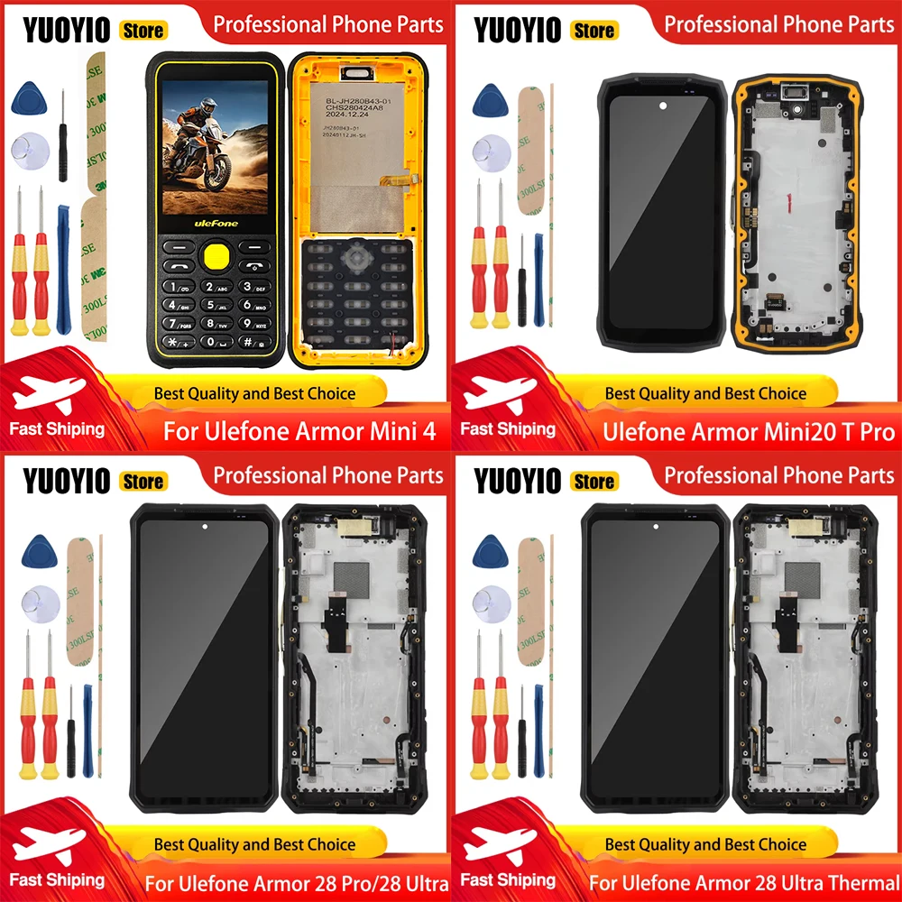 Оригинальный сенсорный экран для Ulefone Armor Mini 20T Pro Armor 28 Pro Armor 28 Ultra Thermal Armor Mini 4 LCD дисплей с рамкой, обзор, отзывы, характеристики, купить