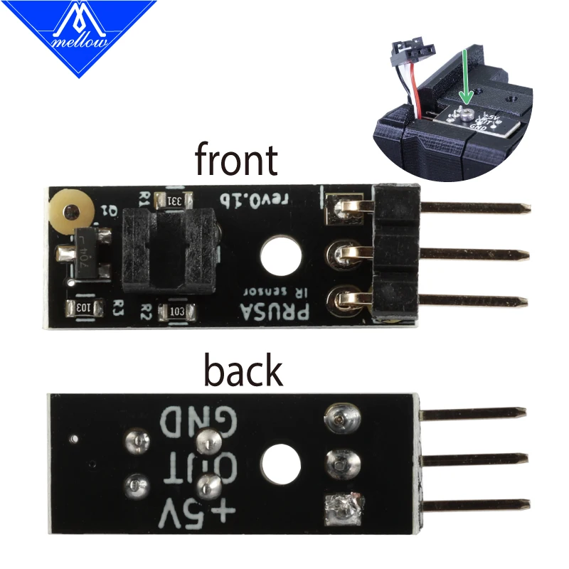 Mellow Prusa i3 Mk2.5 Mk3 para Mk2. 5s Mk3s Filamento Sensor Kits de Elevação Detectar Preso Filamento Sensor para Peças de Impressora 3d - Imagem 4