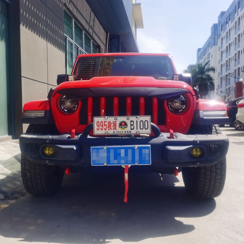 * Lantsun * Jl1275 Barra Decorativa Griglia Per Jeep Per Wrangler Jl 2018 + Barra Decorativa Griglia