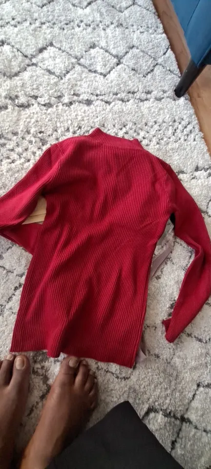 Autumn Winter Mock Neck Women Sweater Vintage Basic Solid Knitted Tops Casual Slim Pullover Korean Sweaters Simple Chic Jumpers photo review