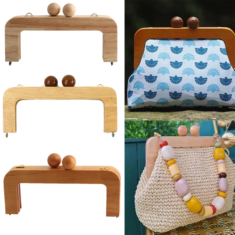 Wooden Frame Lock Handle for Hand Bags 1