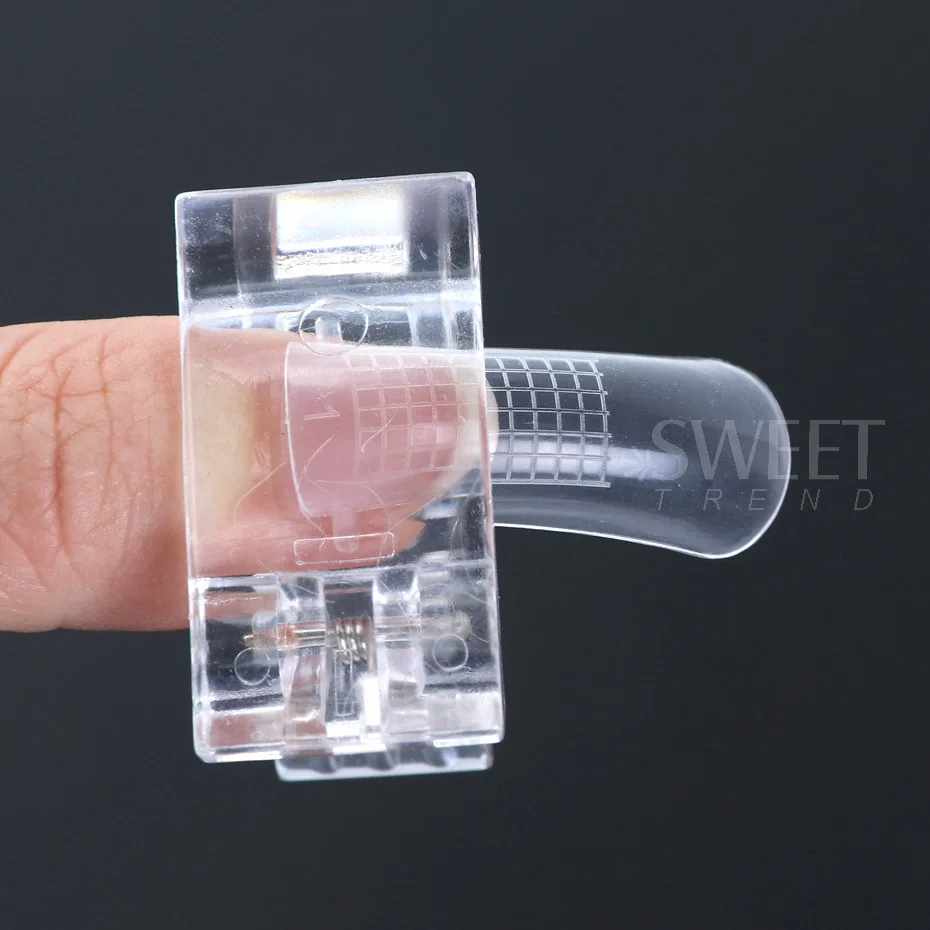 15ml Acrylic Quick Building Nail Gel Set Jelly Extension Gel Clear White UV Finger Prolong Tools Tips Form Clip Construction Kit