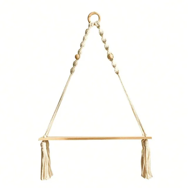 Boho Macrame Hanging Shelf 6