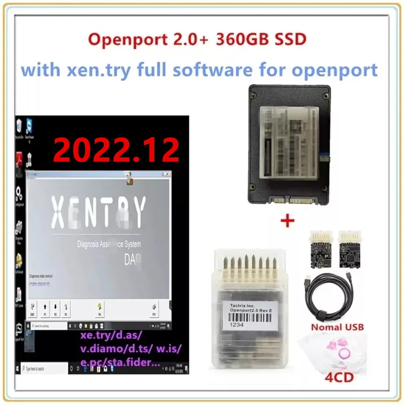 Tanio 2022.12 Tactrix Openport 2.0 ECU Chip stroik Openport USB