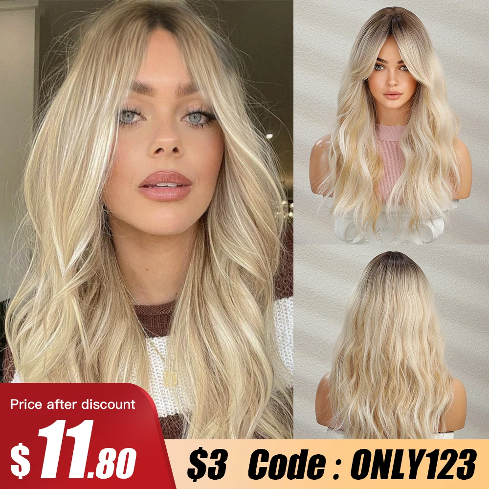 Blonde Wig Bangs Halloween Halloween Wigs Women Long Long Blonde