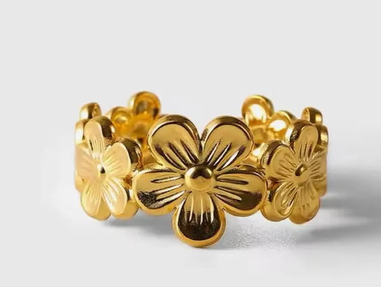 Stainless Steel Rose Gold Color Ring for Women photo review