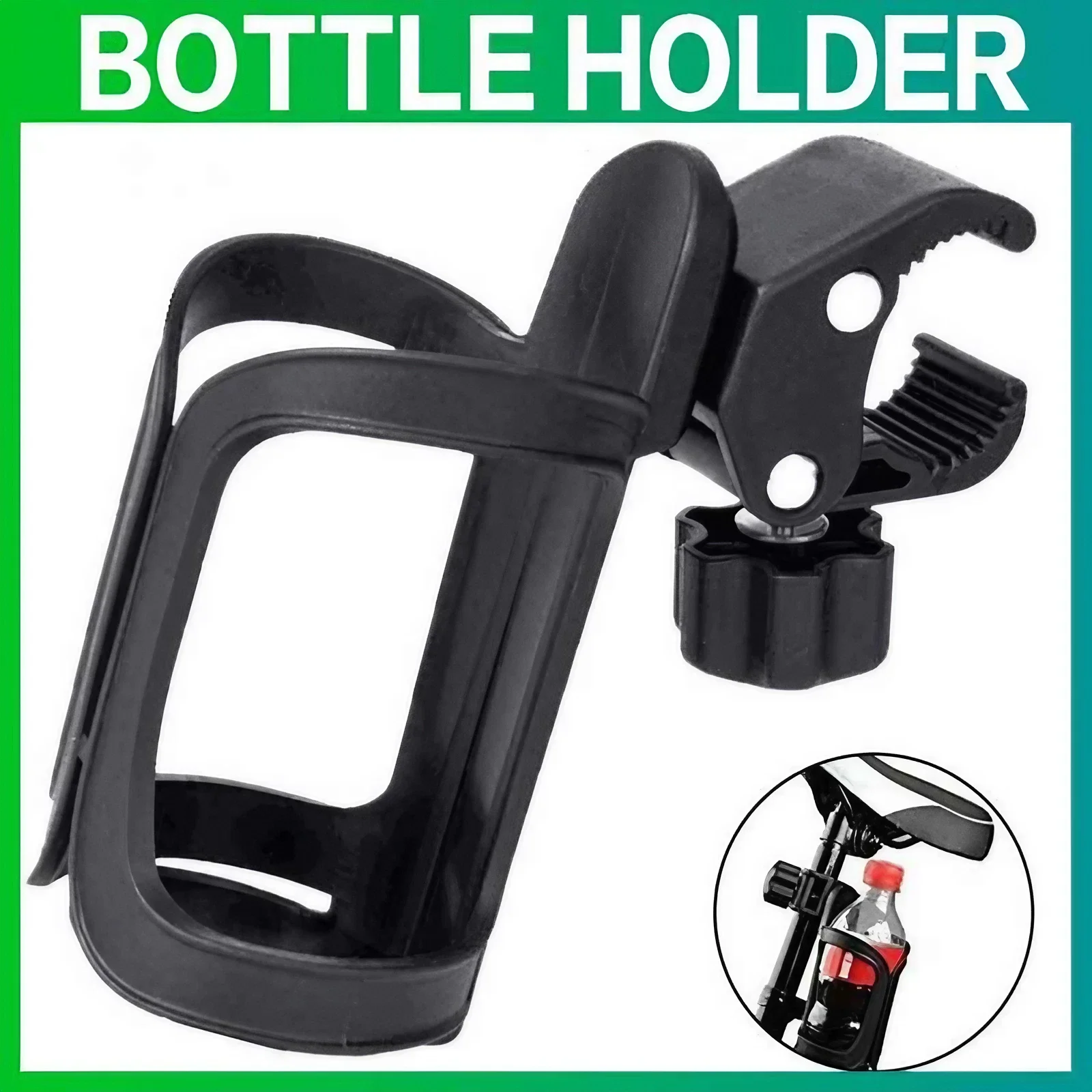 Bicycle Accessories Multifunctional Water Bottle Cup Holder Baby Stroller Bike Bicycle Cycling Handlebar Mount Cage