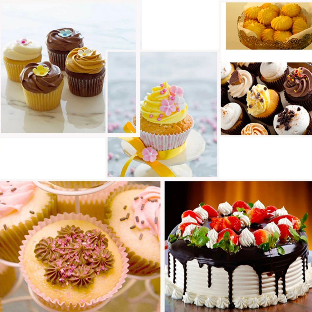 Cake Turntable Set 6PCS 12 Inch Rotating Cake Machine Decorating Kit with 3 Icing Smoother Scraper