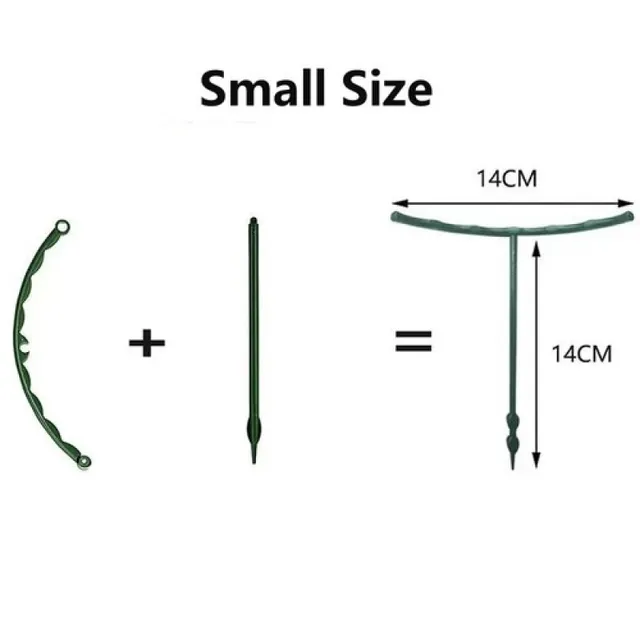 2/10/20 Db Műanyag Növényi Tartóhalom Halom Keret Üvegházhatású Elrendezés Félkör Rögzített Rúd Beltéri Virágnövény Szőlőmászó Zárójel - Image 6