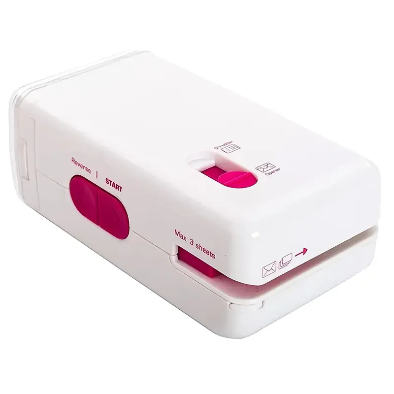 Portable 3 in 1 Paper Shredder and Stamp